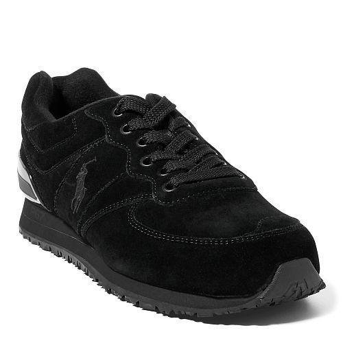 Ralph Lauren Polo Sport Slaton Ii Suede Sneaker Black