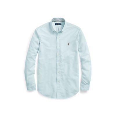 Ralph Lauren Classic Fit Oxford Shirt Turquoise/white