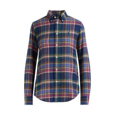 Ralph Lauren Classic Fit Plaid Shirt Navy/green