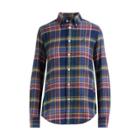 Ralph Lauren Classic Fit Plaid Shirt Navy/green