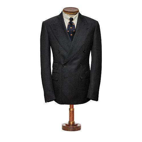 Ralph Lauren Rrl Birdseye Wool Suit Jacket Dark Charcoal