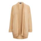 Ralph Lauren Wool Open-front Sweater Camel Melange