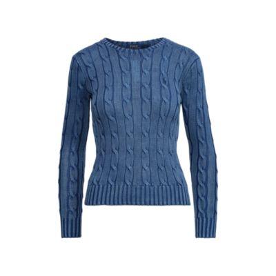 Ralph Lauren Cable-knit Cotton Sweater Indigo