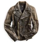 Ralph Lauren Rrl Leather Moto Jacket