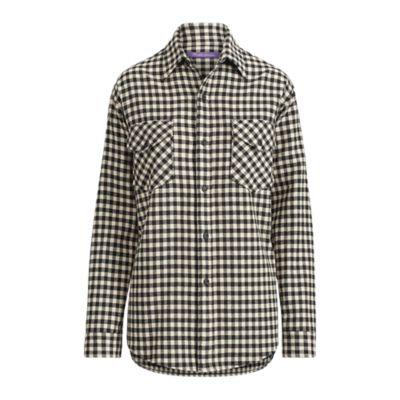 Ralph Lauren Chapman Checked Wool Shirt Black/cream