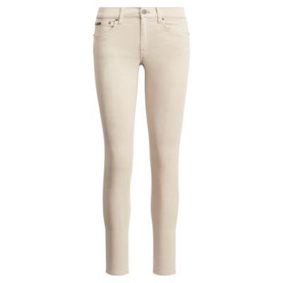 Ralph Lauren Tompkins Sateen Skinny Jean Taupe