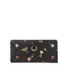 Ralph Lauren Saffiano Leather Wallet Black Vintage Floral