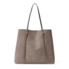 Ralph Lauren Suede Lennox Tote Taupe