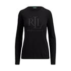 Ralph Lauren Microstud Long-sleeve T-shirt Polo Black