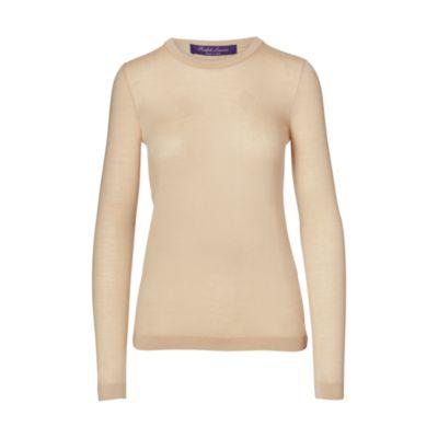 Ralph Lauren Cashmere Crewneck Sweater Honey