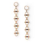 Ralph Lauren Equestrian Crystal Earrings Gold/pearl