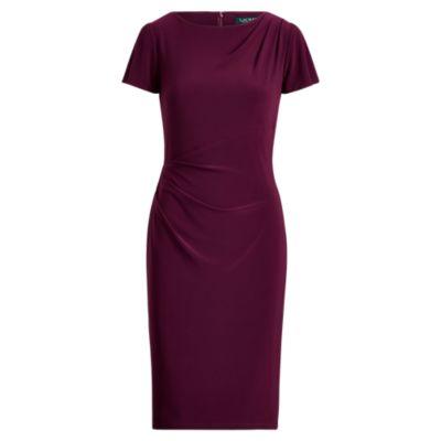 Ralph Lauren Floral-print Jersey Dress Passion Plum 2p