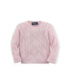Ralph Lauren Cable-knit Cashmere Sweater Morning Pink 18m