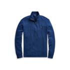 Ralph Lauren Estate-rib Half-zip Pullover Monroe Blue Heather
