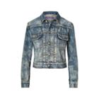 Ralph Lauren Perry Cropped Trucker Jacket Del Ray Indigo