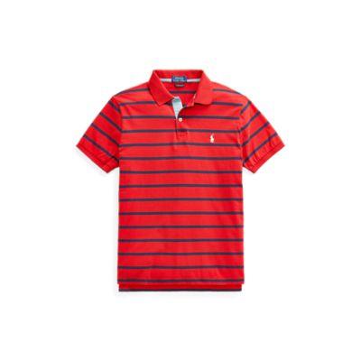 Ralph Lauren Classic Fit Jersey Polo Shirt Red Beret/cruise Navy 2x Big