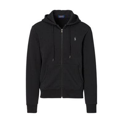 Ralph Lauren Double-knit Full-zip Hoodie Polo Black