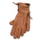 Ralph Lauren Side-zip Deerskin Gloves Saddle Brown