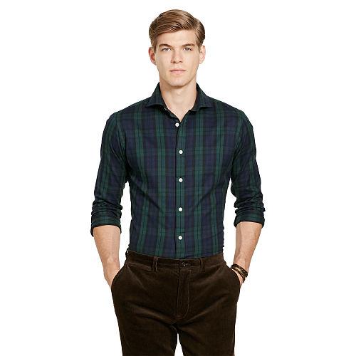 Polo Ralph Lauren Cotton Twill Sport Shirt Deep Navy/dark Pine