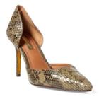 Ralph Lauren Lauren Kacey Snakeskin Pump Military
