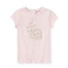 Ralph Lauren Floral Bunny Cotton T-shirt Hint Of Pink 24m