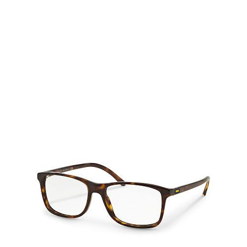 Polo Ralph Lauren Square Eyeglasses Shiny Dark Havana