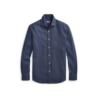 Ralph Lauren Brushed Melton Shirt Squadron Blue