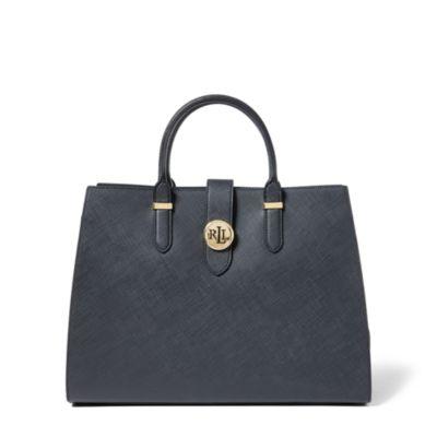 Ralph Lauren Leather Charleston Tote Black