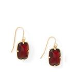 Ralph Lauren Stone Drop Earrings Gold/burgundy