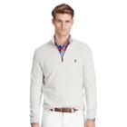 Polo Ralph Lauren Pima Cotton Half-zip Sweater Light Grey Heather