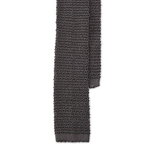 Polo Ralph Lauren Knit Silk Tie Charcoal