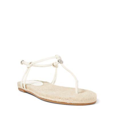 Ralph Lauren Makayla Leather Sandal Vanilla