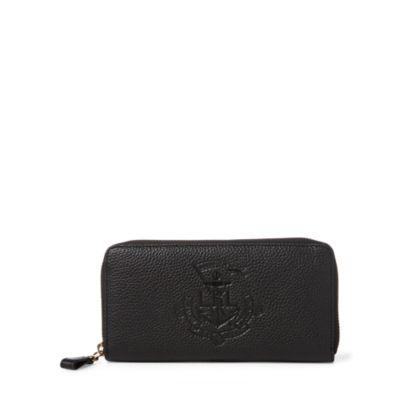 Ralph Lauren Anchor Leather Wallet Black