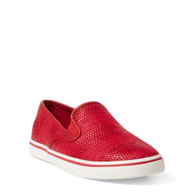 Ralph Lauren Janis Slip-on Sneaker Rouge