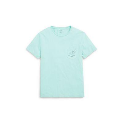 Ralph Lauren Cotton Jersey Graphic T-shirt Bayside Green 1x Big