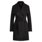 Ralph Lauren Belted Wool-blend Coat Black
