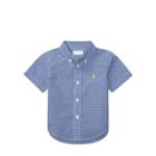 Ralph Lauren Gingham Cotton Poplin Shirt Royal/white 24m