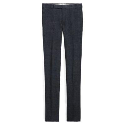 Ralph Lauren Polo Houndstooth Linen Trouser Grey And Black W Blue