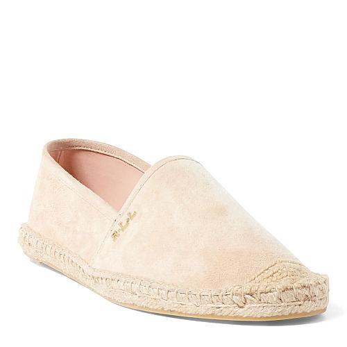 Ralph Lauren Lauren Danita Suede Espadrille Chiffon Pink