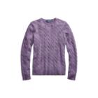 Ralph Lauren Cable Wool-cashmere Sweater Juneberry Hthr