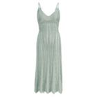 Ralph Lauren Crocheted Silk Slip Dress Mint