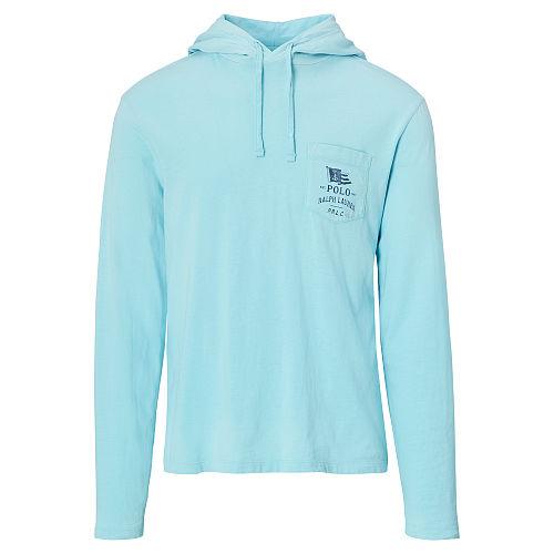 Polo Ralph Lauren Cotton Jersey Hooded T-shirt True Aqua