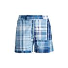 Ralph Lauren Cotton Madras Short 344 Indigo Patchwork