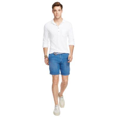 Ralph Lauren Straight Fit Chambray Short Bw Indigo