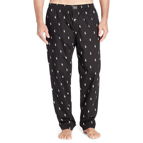 Polo Ralph Lauren Allover Pony Sleep Pant Black