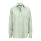 Ralph Lauren Nelson Striped Cotton Shirt Light Green