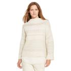 Polo Ralph Lauren Wool-alpaca Boatneck Sweater Cream Multi