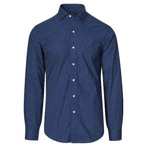 Polo Ralph Lauren Slim-fit Cotton Poplin Shirt Spring Dot Print