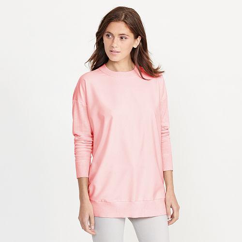 Ralph Lauren Lauren Twill-front Silk-blend Sweater Pale Rose