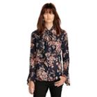 Ralph Lauren Denim & Supply Floral-print Tie-neck Blouse Sutter Floral Navy Combo
